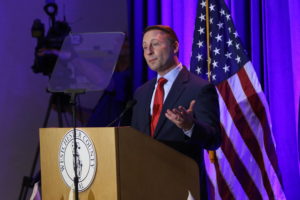 Westchester County Executive Rob Astorino delivered his seventh annual State of the County address on April 21, in which he promised to flatline taxes for the fifth consecutive year. Photo/Andrew Dapolite
