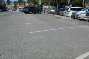 At its July 21 meeting, the Harrison Town Council amended a parking spaces and aisles law that now requires parking stalls to have a shorter depth by one foot. Photo/Franco Fino