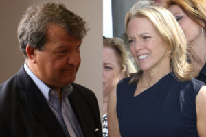 Recent financial disclosures show a state Senate race between Julie Killian, a Republican, and incumbent George Latimer, a Democrat, falling well short of expected expenditures. File photos