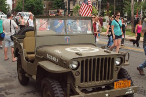 A vintage Jeep stops along the parade route for participants and onlookers to admire. Photo/Angela Jordan