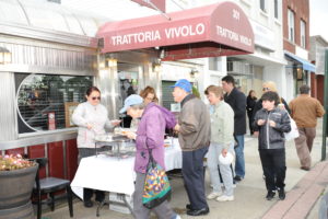 A Taste of Harrison filled the streets in the downtown area last Sunday afternoon. Trattoria Vivolo was a big part of this effort to support the Harrison Public Library. Photo/Bobby Begun