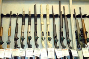 A new law in Rye Brook passed on Tuesday requires all gun stores to keep all weapons behind the counter and secured with trigger locks, among other restrictions. File photo