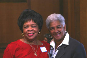 The Westchester County Board of Legislators’ first female and African-American chairperson, Lois Bronz, right, passed away on Feb. 12. She was 90. Photo courtesy Westchester County Legislature