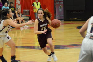 Gabby Marraccini drives to the hole against Eastchester on Jan. 9.
