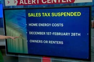 Initiative to suspend sales tax on energy costs now in effect